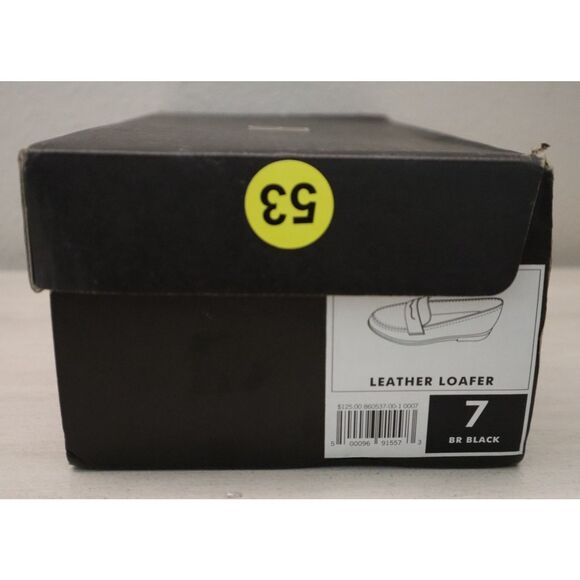 Banana Republic Factory 860537-001 Women's Sz 7 Black Leather Loafers - Picture 15 of 15